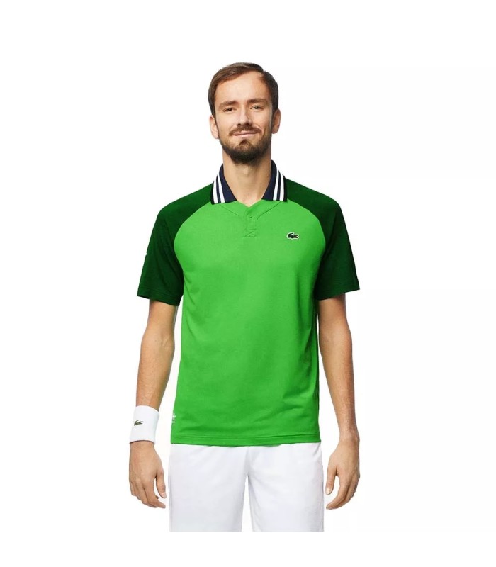 Polo vert de tennis Melbourne de Lacoste Daniil Medvedev | Ipontennis