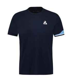 Camiseta Le Coq Sportif Court Heritage azul-marinho | Ipontennis