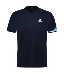 T-shirt Le Coq Sportif Court Heritage bleu marine | Ipontennis