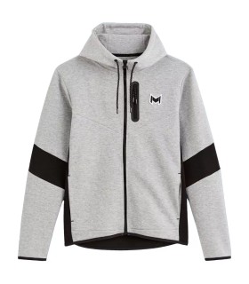 Mouratoglou grey hooded jacket1