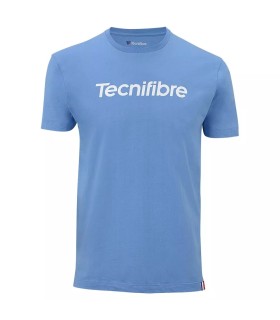 Azurblaues Baumwoll-T-Shirt Tecnifibre Team | Ipontennis