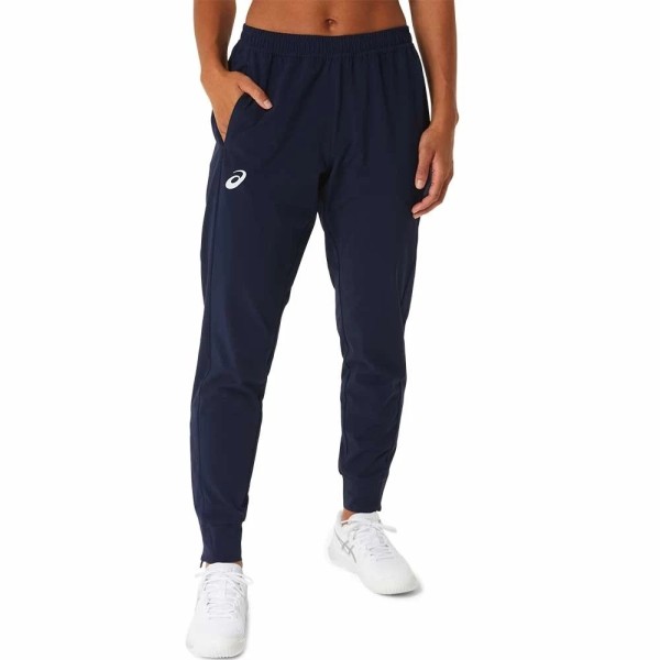 Pantaloni da partita Asics da donna blu navy | Ipontennis