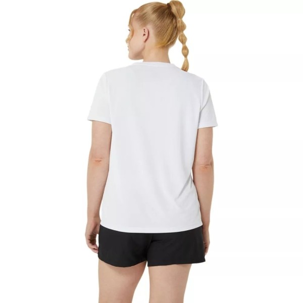 Asics Court Graphic Woman T-Shirt White / Orange2