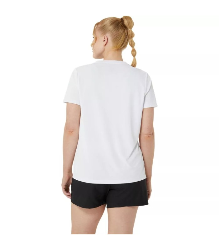 Asics Court Graphic Woman T-Shirt White   Orange | IPONTENNIS