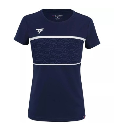 Camiseta Azul Marinho para Mulher Tecnifibre Team Tech | Ipontennis