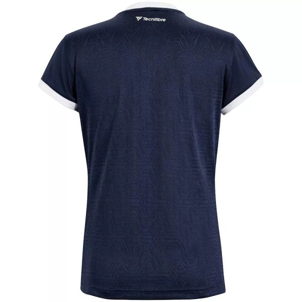 Marineblaues Damen-Poloshirt Tecnifibre Team Mesh | Ipontennis