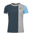 Head Padel Tech Woman Grey / Navy Blue T-Shirt1