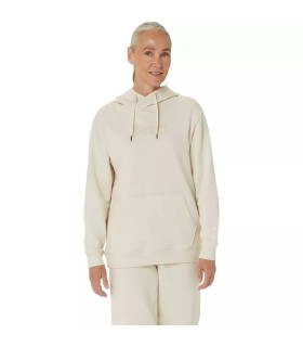 Asics Logo Women Hoodie Off White1