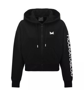 Schwarze Mouratoglou Damen-Kapuzenjacke | Ipontennis