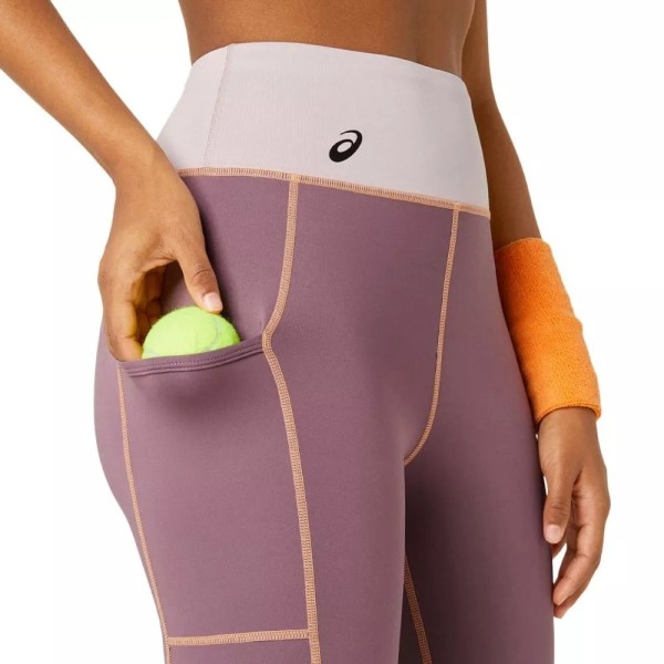 Leggings de Corte Asics para Mulher Malva | Ipontennis