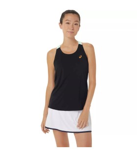 Asics Court Tank Top Black   Mint