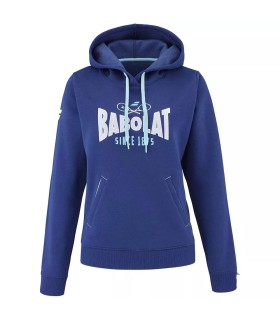 Blauer Kapuzenpullover für Damen von Babolat Exercise | Ipontennis