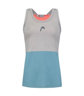 Head Padel Tech Woman Grey / Blue Tank Top1