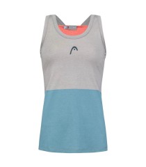 Head Padel Tech Woman Grey / Blue Tank Top1