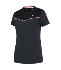 Maglietta Nera K-Swiss Hypercourt Round Neck Top 2 | Ipontennis