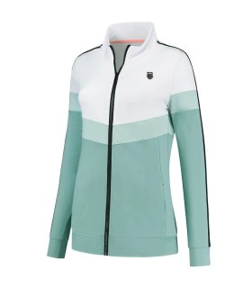 K-Swiss Hypercourt Tracksuit White   Turquoise Woman Jacket