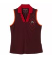 Lacoste Women Sleeveless Polo Shirt Burgundy