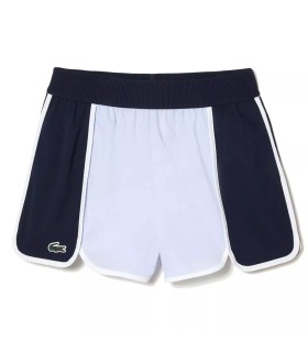 Shorts de sport à blocs de couleur pour femme en bleu de Lacoste | Ipontennis