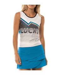 Lucky in Love Future Retro Camiseta Branca sem Mangas | Ipontennis