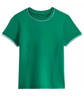 Camiseta Verde sem Costuras para Mulher da Wilson Team | Ipontennis