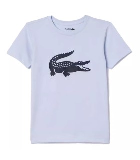 T-shirt de sport bleu clair pour jeunes de Lacoste | Ipontennis