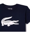 Dunkelblaues Sportshirt für Jugendliche von Lacoste | Ipontennis