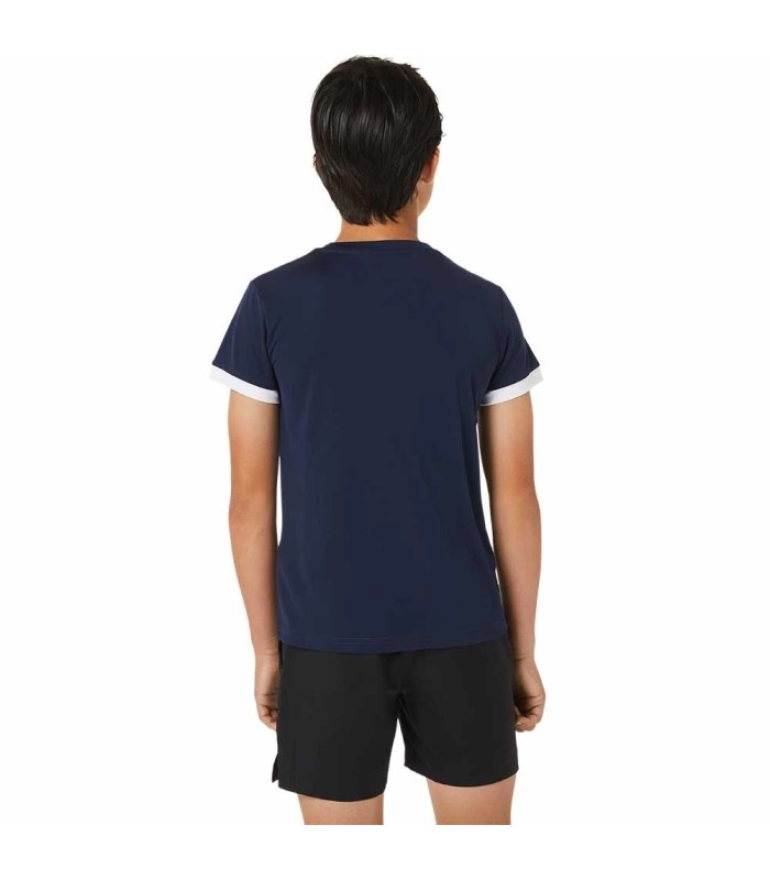 T-shirt bleu marine pour jeunes de Asics | Ipontennis