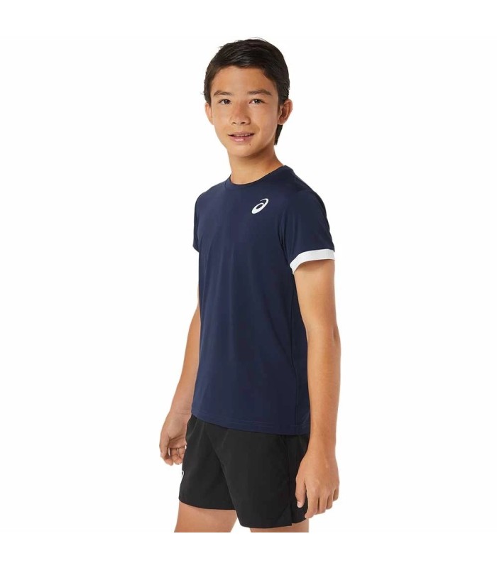 T-shirt bleu marine pour jeunes de Asics | Ipontennis