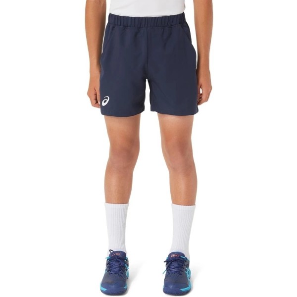 Asics Short Junior Bleu Marine | Ipontennis