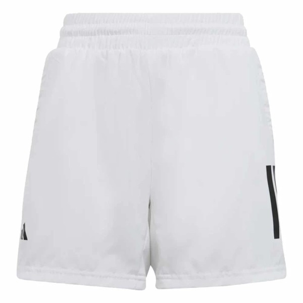 Adidas Junior Club 3 Stripes White Short | IPONTENNIS