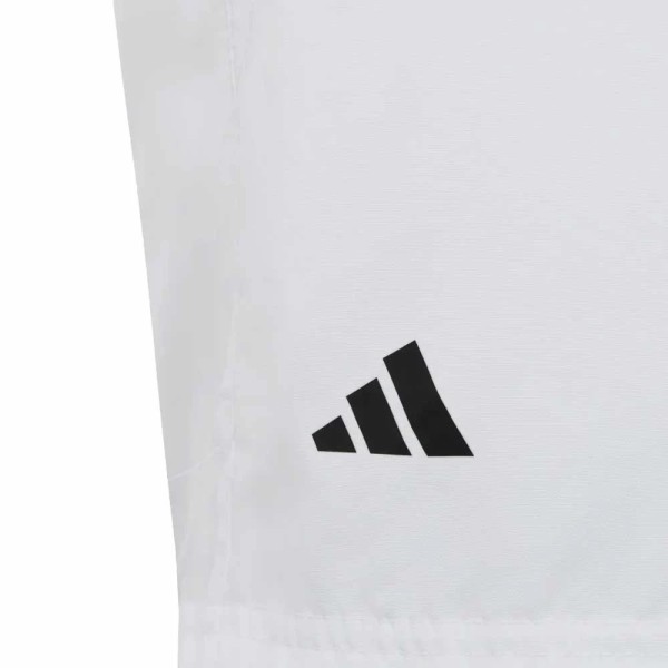 Adidas Junior Club 3 Stripes White Short | IPONTENNIS