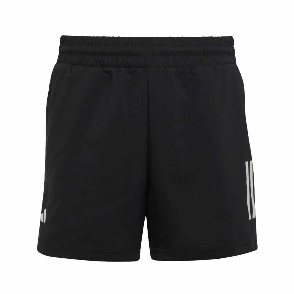 Adidas Junior Club 3 Stripes Full Black Short | IPONTENNIS