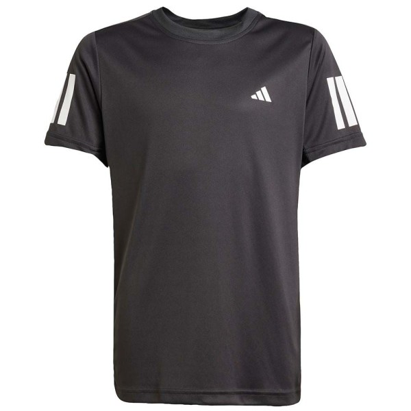 Schwarzes Junior Adidas Club 3-Stripes T-Shirt | Ipontennis