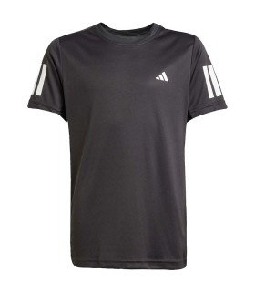 Adidas Club 3-Stripes Black Junior T-Shirt | IPONTENNIS