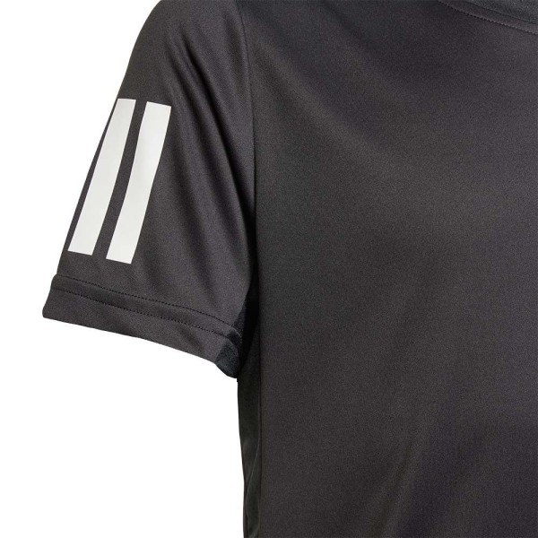 Adidas Club 3-Stripes Black Junior T-Shirt | IPONTENNIS