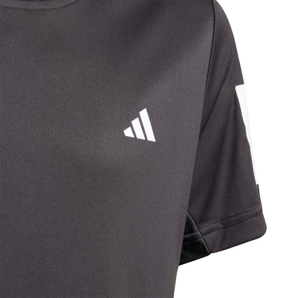 Schwarzes Junior Adidas Club 3-Stripes T-Shirt | Ipontennis