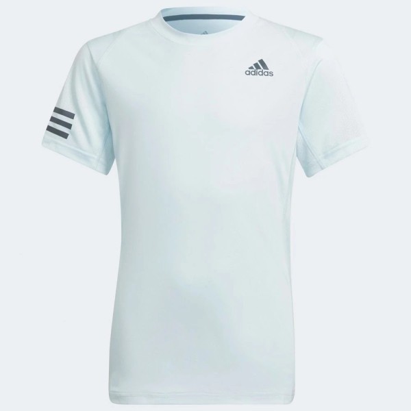 Adidas Club 3 Stripes Blue Junior T-Shirt | IPONTENNIS