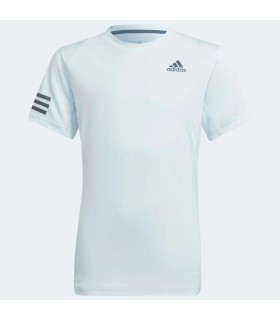 Adidas Club 3 Stripes Blue Junior T-Shirt