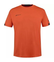 Camiseta Babolat Play Crew Neck para Menino na Cor Laranja | Ipontennis