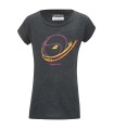 T-shirt de sport pour fille Babolat noir chiné | Ipontennis