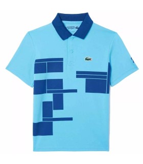 Lacoste Tennis Novak Djokovic Junior Blue polo1