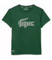 Maglietta Verde Junior di Lacoste | Ipontennis