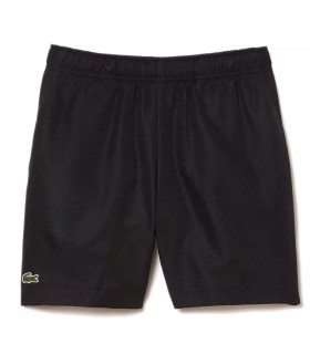 Schwarze Sportshorts für Jugendliche von Lacoste | Ipontennis