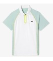 Lacoste Tennis Ultra Dry White   Green polo