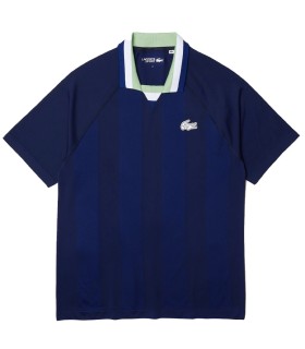 Lacoste Sport navy blue seamless polo