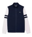 Giacca sportiva da tennis con cerniera blu navy di Lacoste | Ipontennis