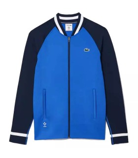 Marineblaue Jacke von Lacoste Tennis x Daniil Medvedev. | Ipontennis