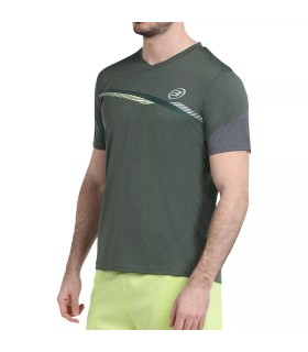 Grünes Bullpadel T-Shirt Schrift | Ipontennis