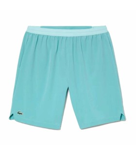 Shorts de tennis Lacoste x Novak Djokovic en couleur menthe. | Ipontennis