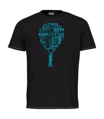 Head Typo Black T-Shirt